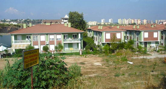 Construction of villas in Turkey